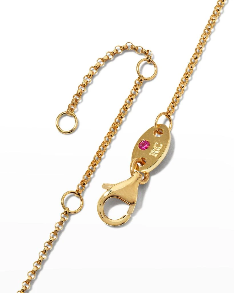 商品Roberto Coin|Princess 18K Yellow Gold Diamond Initial Necklace, T,价格¥8967,第4张图片详细描述