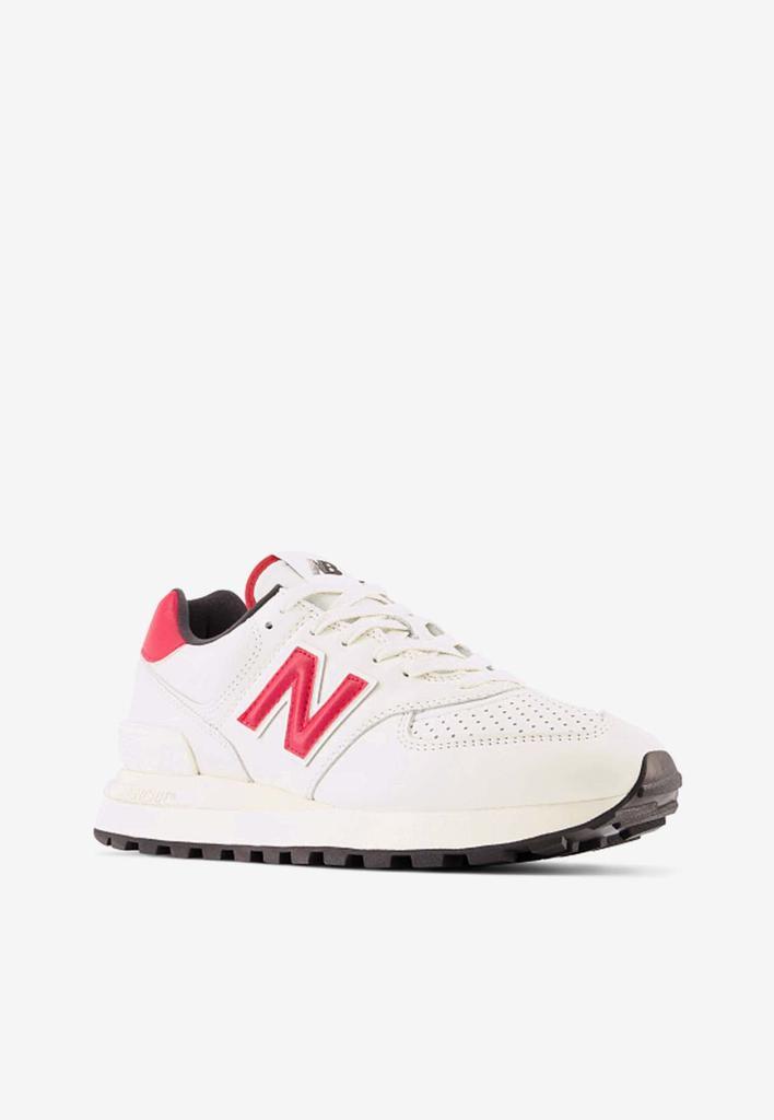 商品New Balance|574 Low-Top Sneakers in Angora with Crimson,价格¥1151,第5张图片详细描述