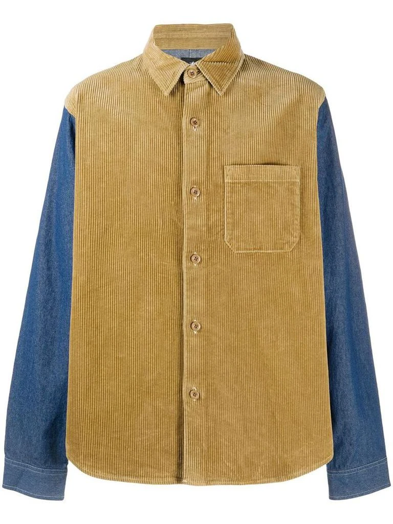 商品STUSSY|STUSSY Corduroy Denim Mix Shirt,价格¥1199,第1张图片