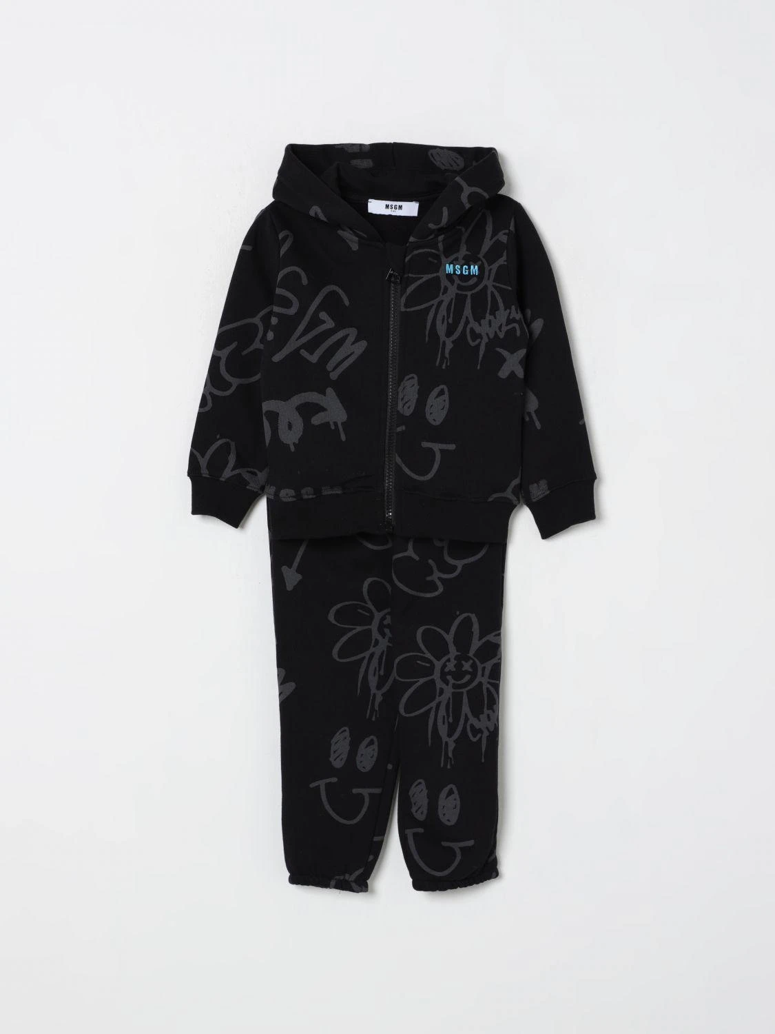 商品【商品预售7天发货】 MSGM|MSGM 男童套装 F5MSNBSF295110 黑色,价格¥1265,第1张图片