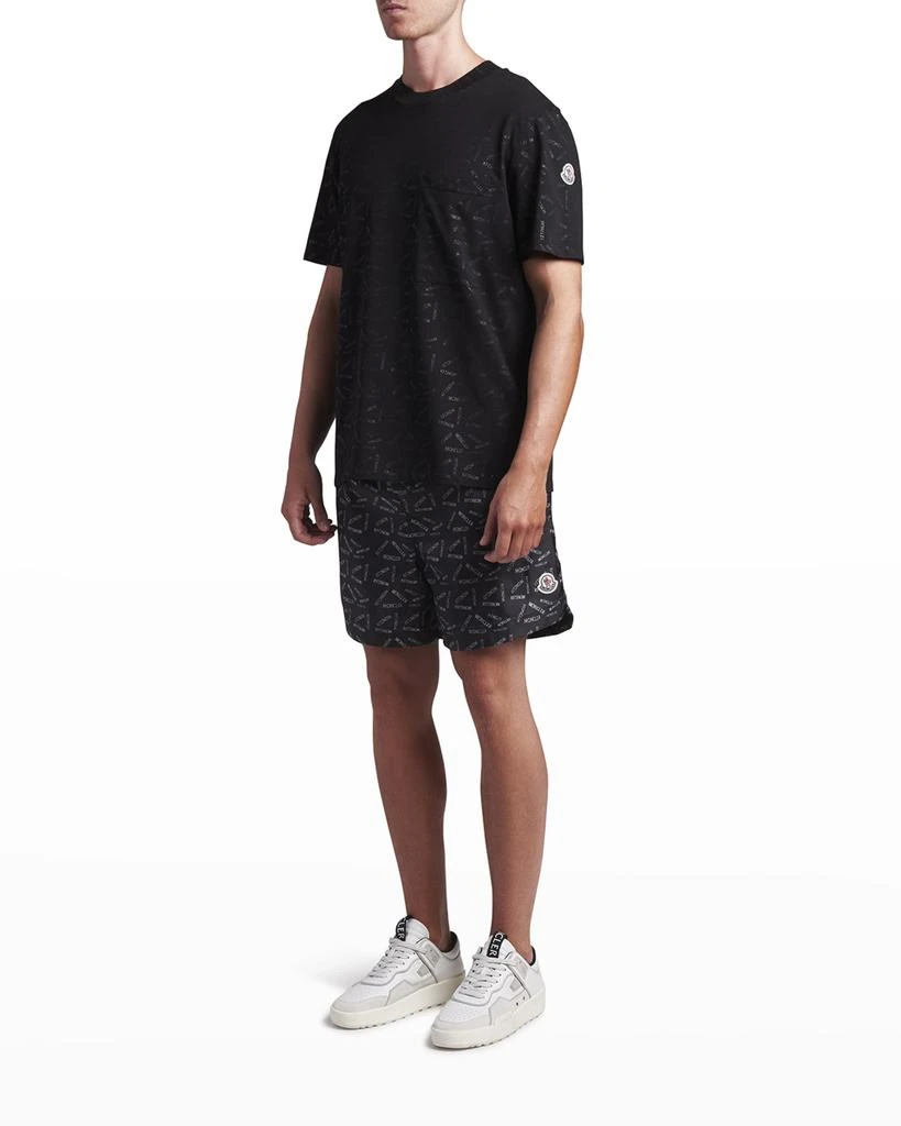 商品Moncler|Men's Allover-Logo T-Shirt,价格¥1585,第1张图片