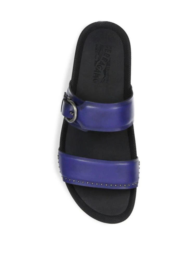 商品Salvatore Ferragamo|Fabiano Leather Sandals,价格¥3676,第4张图片详细描述