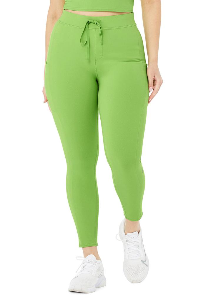 7/8 High-Waist Checkpoint Legging - Green Apple商品第6张图片规格展示