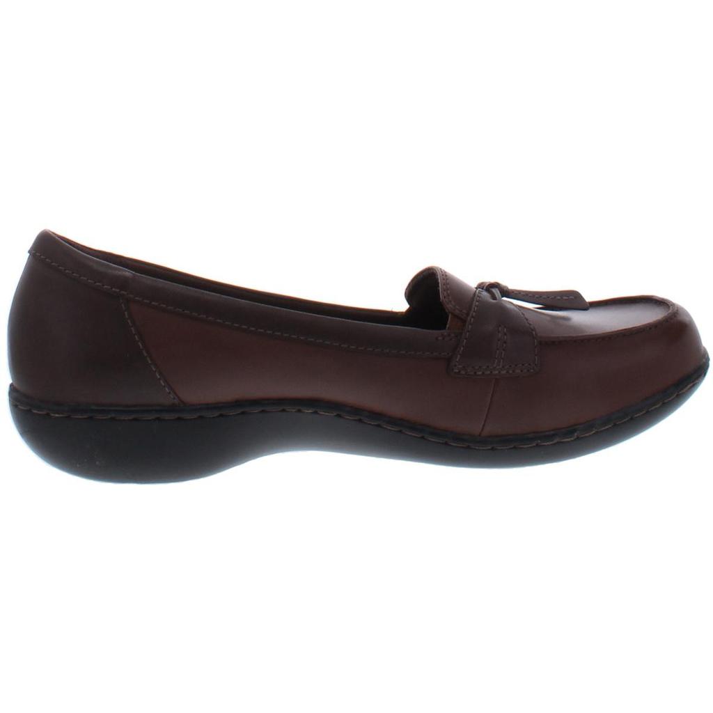 Clarks Ashland Bubble Women's Leather Tasseled Slip On Casual Loafers商品第4张图片规格展示