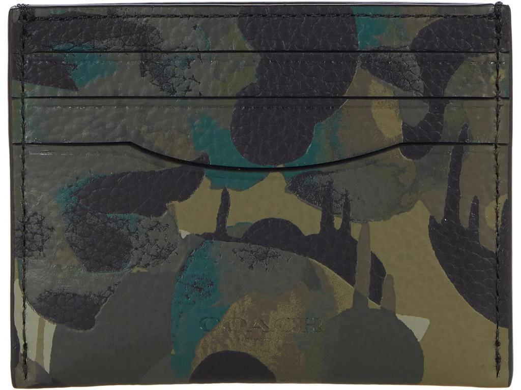 商品Coach|Flat Card Case Camo Leather,价格¥631,第1张图片