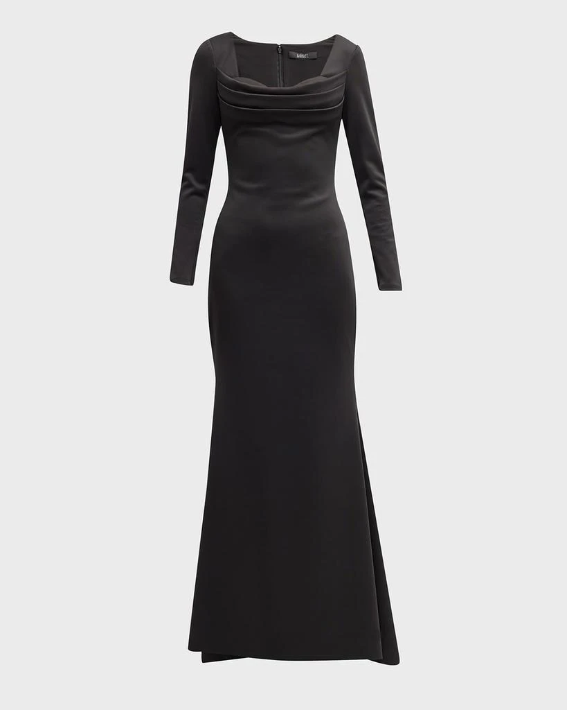 商品Badgley Mischka|Pleated-Bust Sweetheart Trumpet Gown,价格¥1610,第2张图片详细描述