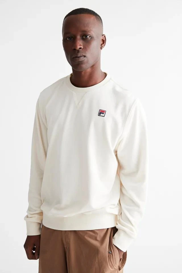 商品Fila|FILA Earl Velour Crew Neck Sweatshirt,价格¥420,第1张图片