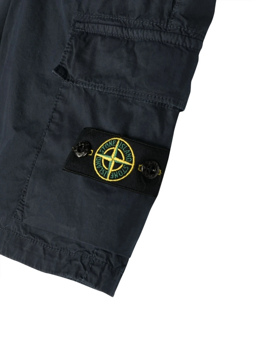 商品Stone Island|Stone Island 男童套装 7816L0210KV0120 蓝色,价格¥1353,第4张图片详细描述