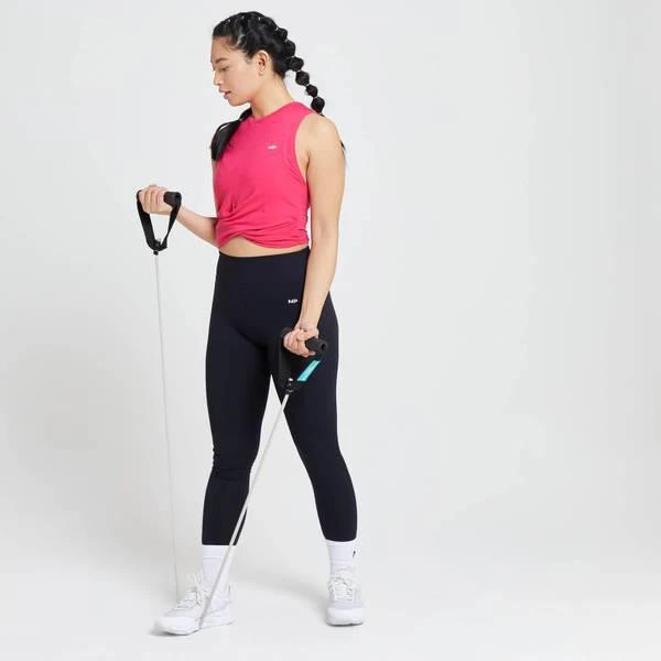 商品Myprotein|MP Women's Power Twist Front Crop Top - Magenta,价格¥98,第2张图片详细描述