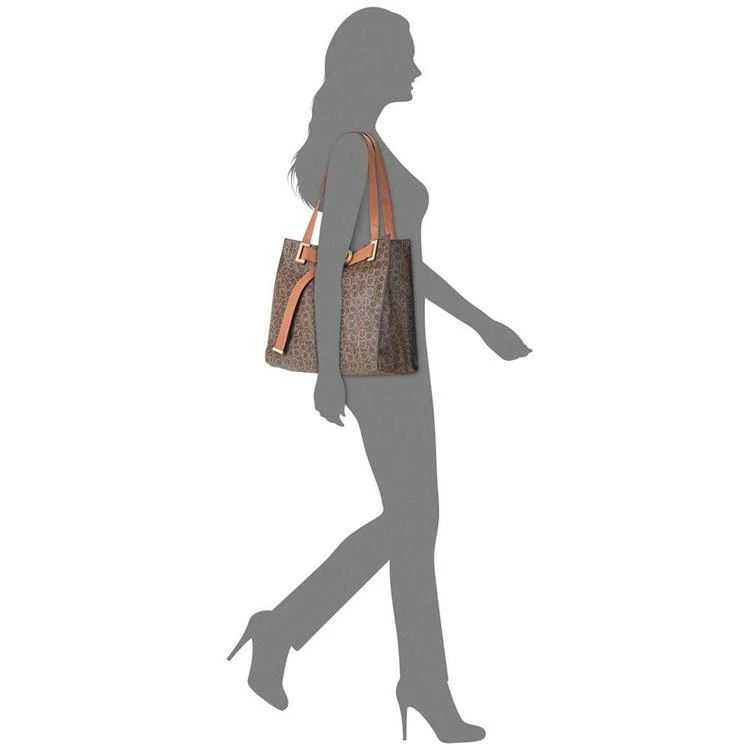 商品Calvin Klein|Nola Signature Large Tote,价格¥658,第2张图片详细描述