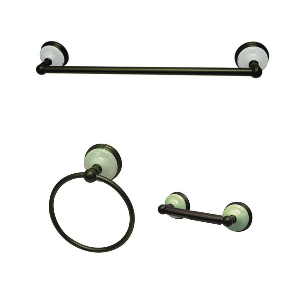 商品Kingston Brass|Victorian Traditional 3-Pc. Bathroom Accessory Set,价格¥2785,第1张图片