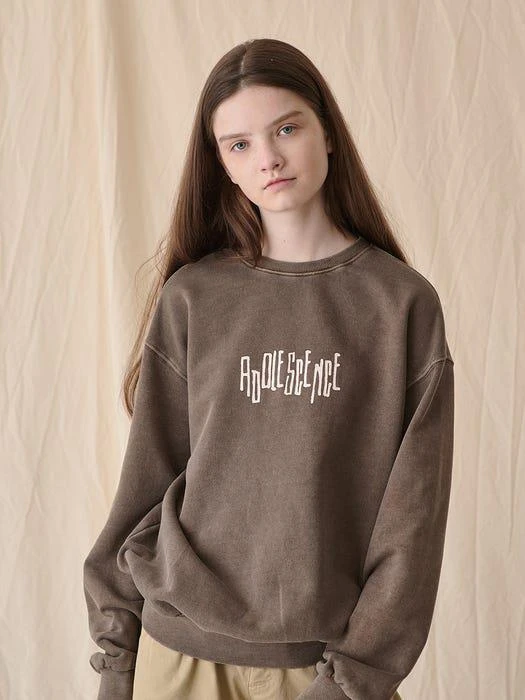 商品LE2|Pigment Adolescence Sweatshirts Cocoa,价格¥470,第1张图片