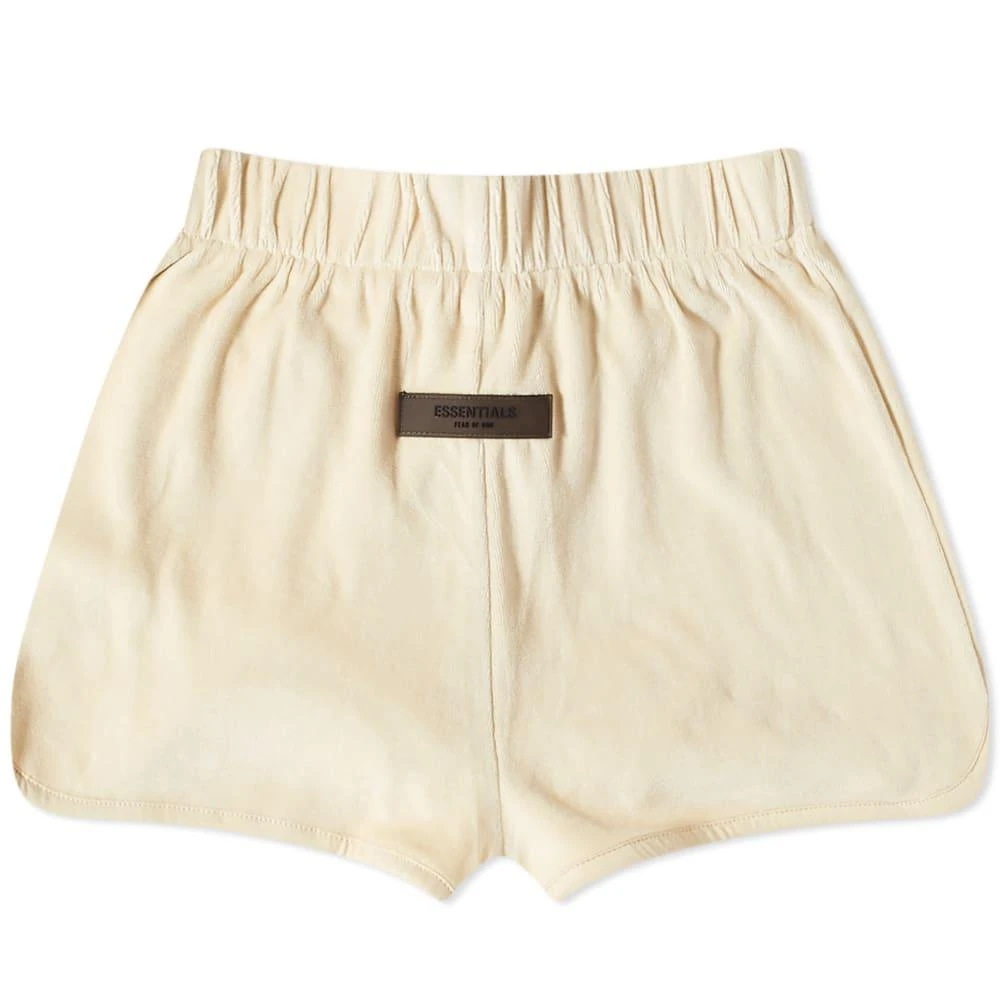 商品Essentials|Fear of God ESSENTIALS Velour Shorts - Egg Shell,价格¥313,第1张图片