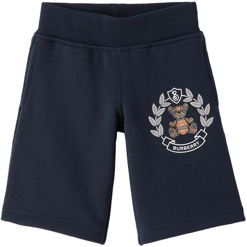 商品Burberry|海军蓝 Thomas Bear 婴儿运动裤,价格¥881,第1张图片