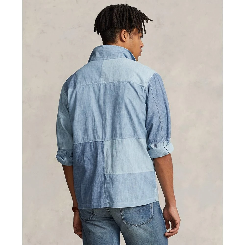 商品Ralph Lauren|Men's Classic-Fit Patchwork Chambray Shirt,价格¥871,第2张图片详细描述