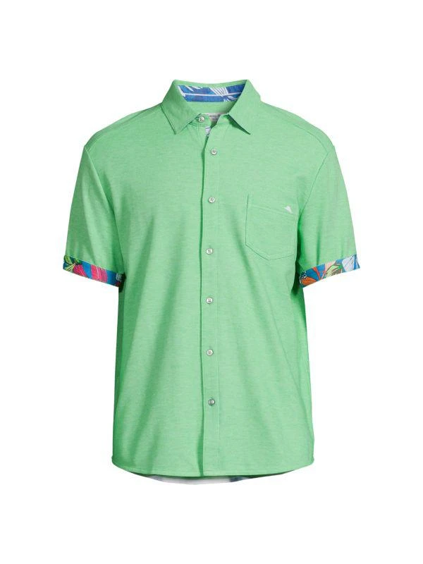 商品Tommy Bahama|Luau Five O'clock Supima Cotton Blend Shirt,价格¥83,第3张图片详细描述