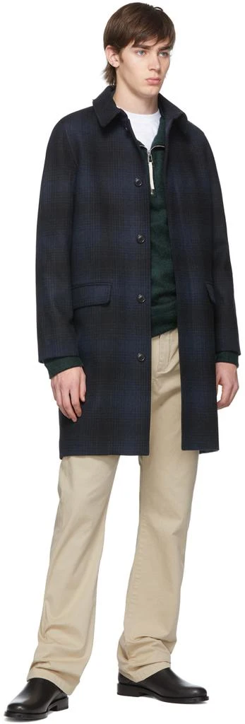商品A.P.C.|Navy Check Mac 大衣,价格¥2391,第5张图片详细描述