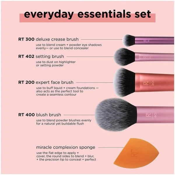 商品Real Techniques|Real Techniques Everyday Essentials (Worth $47),价格¥162,第4张图片详细描述
