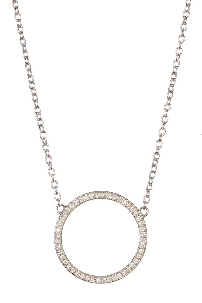 商品ADORNIA|Swarovski Crystal Circle Pendant Necklace,价格¥151,第1张图片