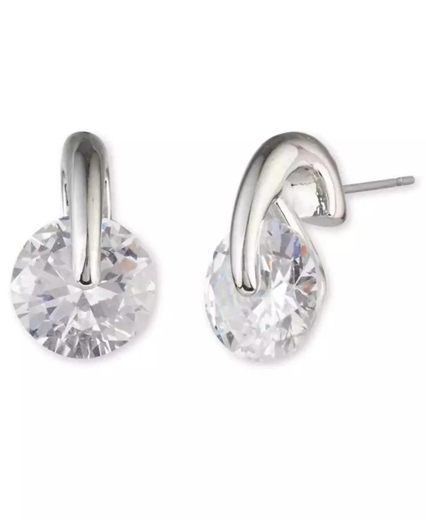 商品Givenchy|2-Pc. Color Floating Stone Crystal Cuff Bangle Bracelet and Matching Stud Earrings Set,价格¥456,第3张图片详细描述