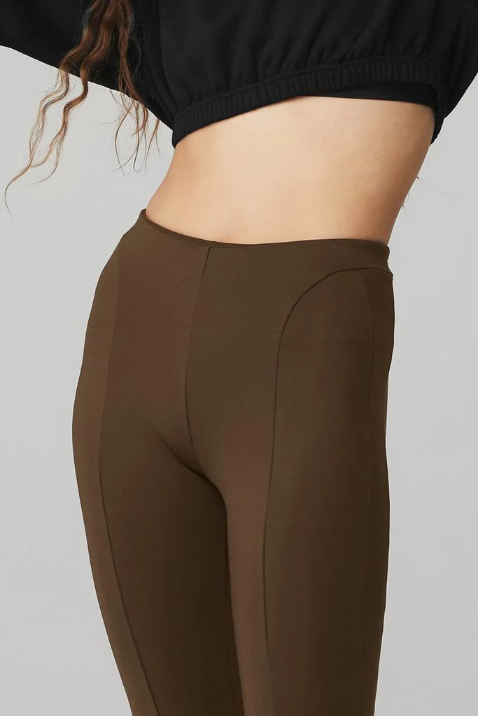 商品Alo|High-Waist Zip It Flare Legging - Espresso,价格¥826,第4张图片详细描述