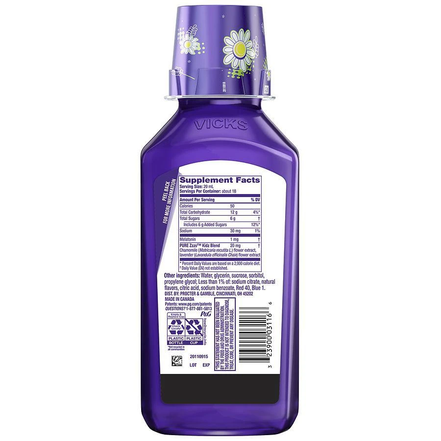 商品PURE Zzzs|Kidz Liquid Melatonin Sleep Aid Berry,价格¥142,第3张图片详细描述