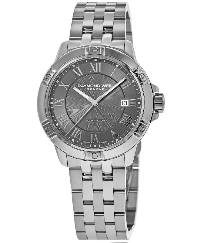 商品Raymond Weil|Raymond Weil Tango Grey Dial Stainless Steel Men's Watch 8160-ST-00608,价格¥7498,第1张图片