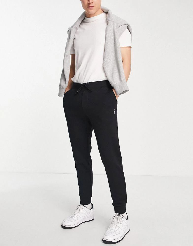 商品Ralph Lauren|Polo Ralph Lauren player logo double tech joggers in black,价格¥1574,第1张图片