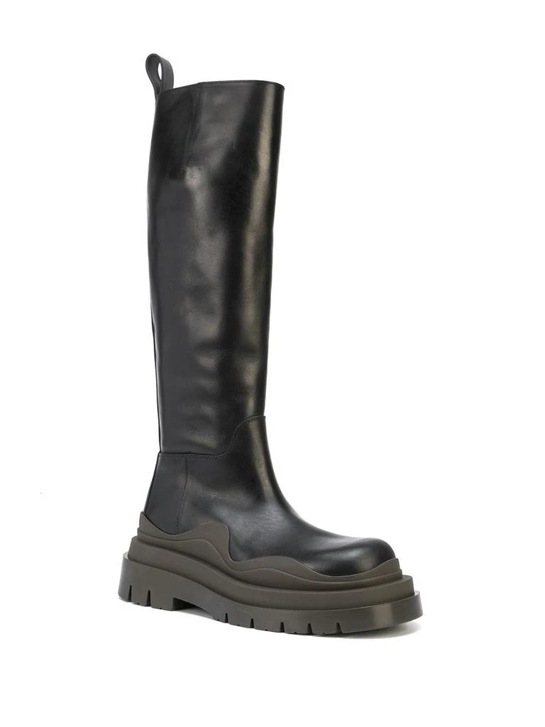 商品Bottega Veneta|BOTTEGA VENETA WOMEN KNEE HIGH TIRE BOOTS,价格¥3695,第2张图片详细描述