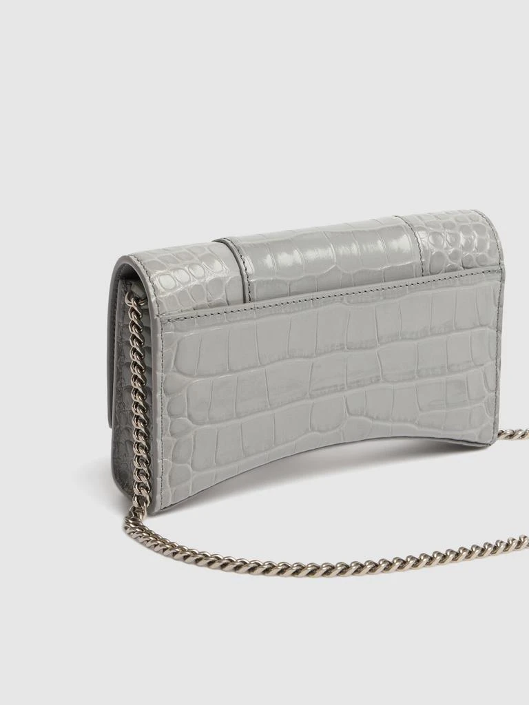 商品Balenciaga|Hourglass Leather Wallet On Chain,价格¥13533,第4张图片详细描述