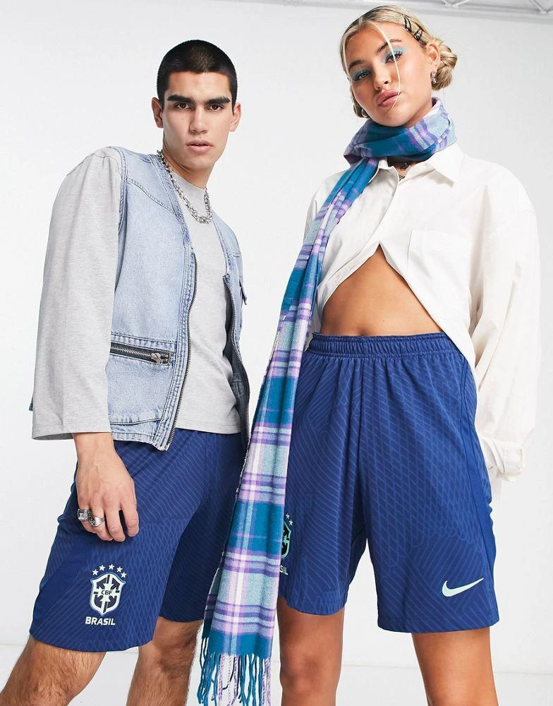 商品NIKE|Nike Football World Cup 2022 Brazil unisex shorts in blue,价格¥217,第1张图片