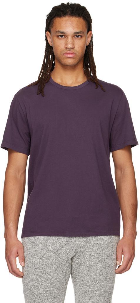 商品Vince|Purple Garment Dye T-Shirt,价格¥719,第1张图片