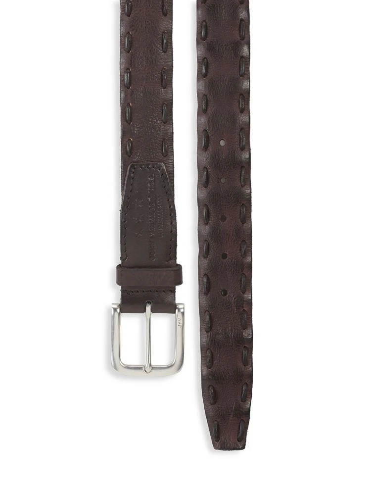 商品John Varvatos|Pick-Stitch Leather Belt,价格¥287,第2张图片详细描述
