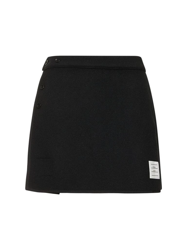 商品Thom Browne|Reversible Wool Herringbone Mini Skirt,价格¥3906,第5张图片详细描述