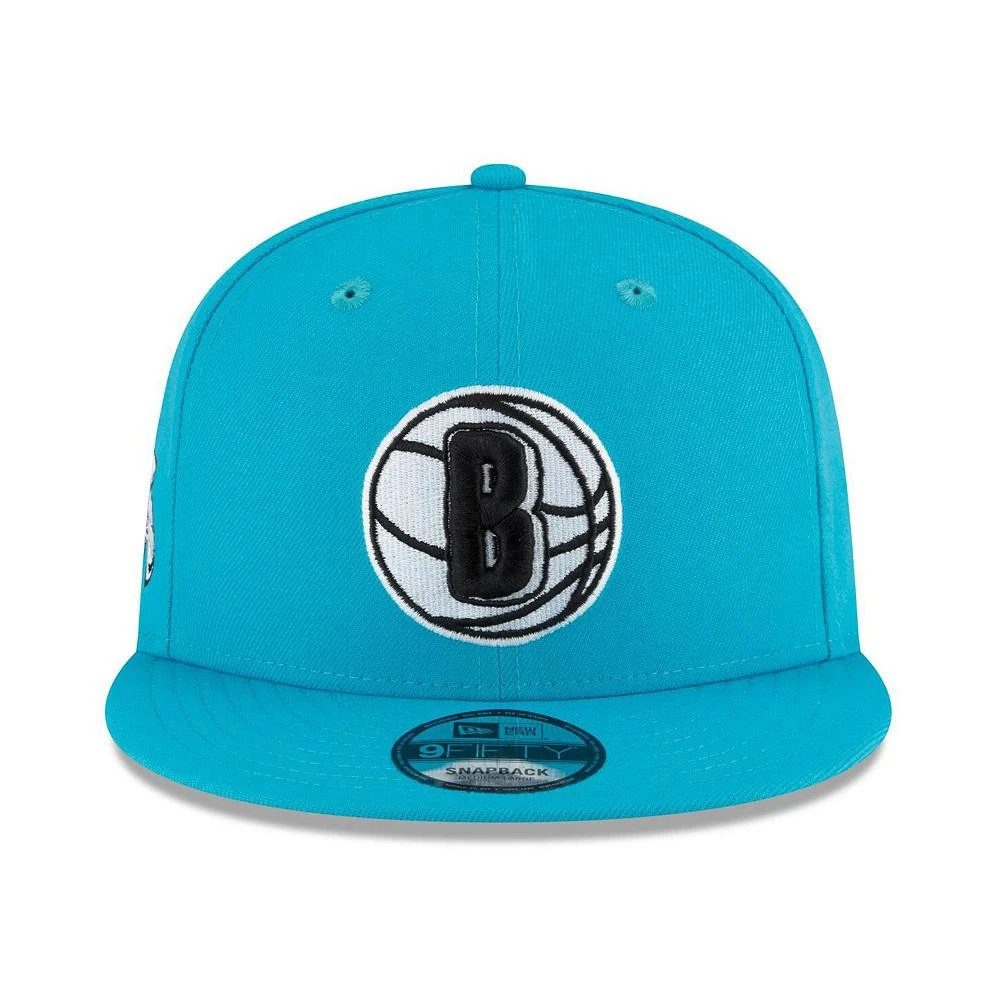 商品New Era|Men's Teal Brooklyn Nets 2023/24 City Edition Alternate 9FIFTY Snapback Adjustable Hat,价格¥298,第3张图片详细描述