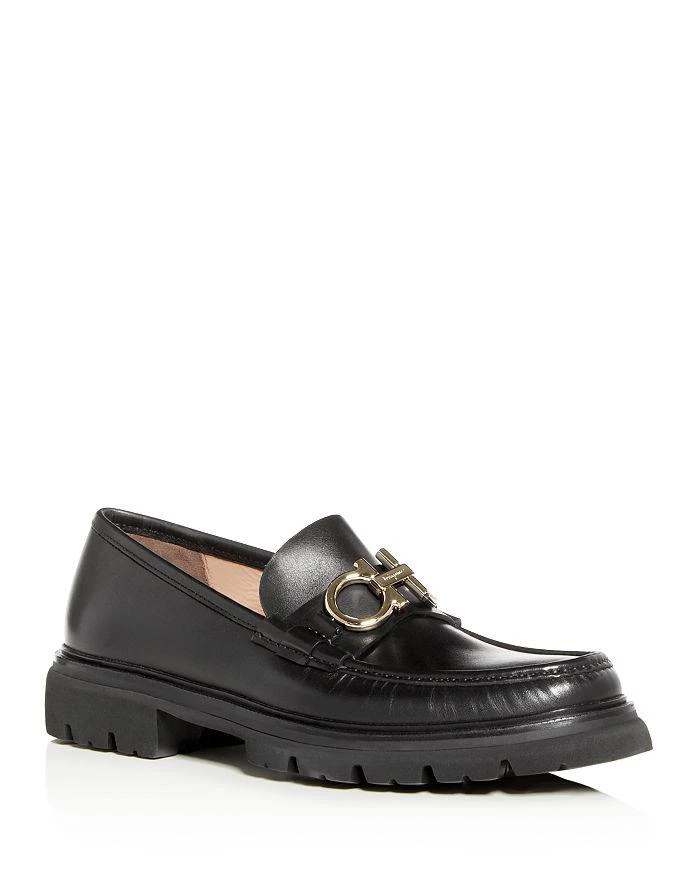 商品Salvatore Ferragamo|Men's Bleecker Leather Moc Toe Loafers,价格¥4074,第1张图片