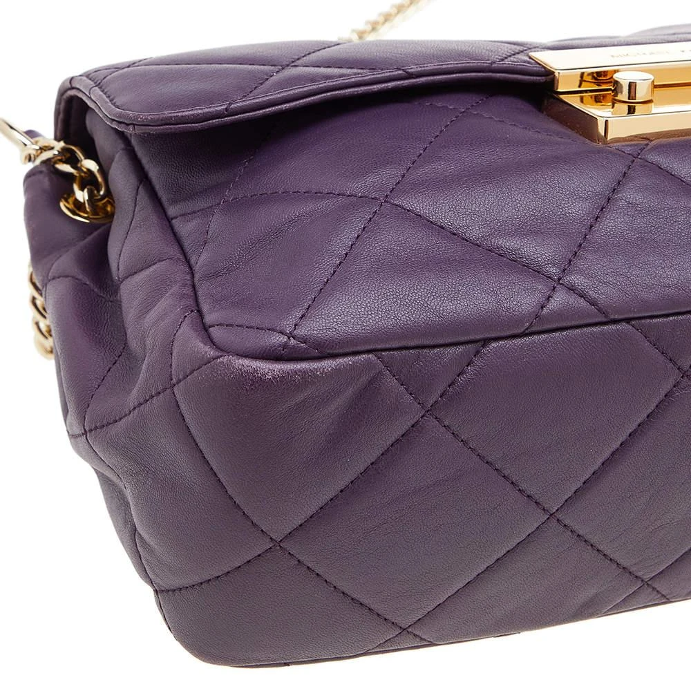 Michael Kors Purple Quilted Leather Sloan Chain Bag 商品