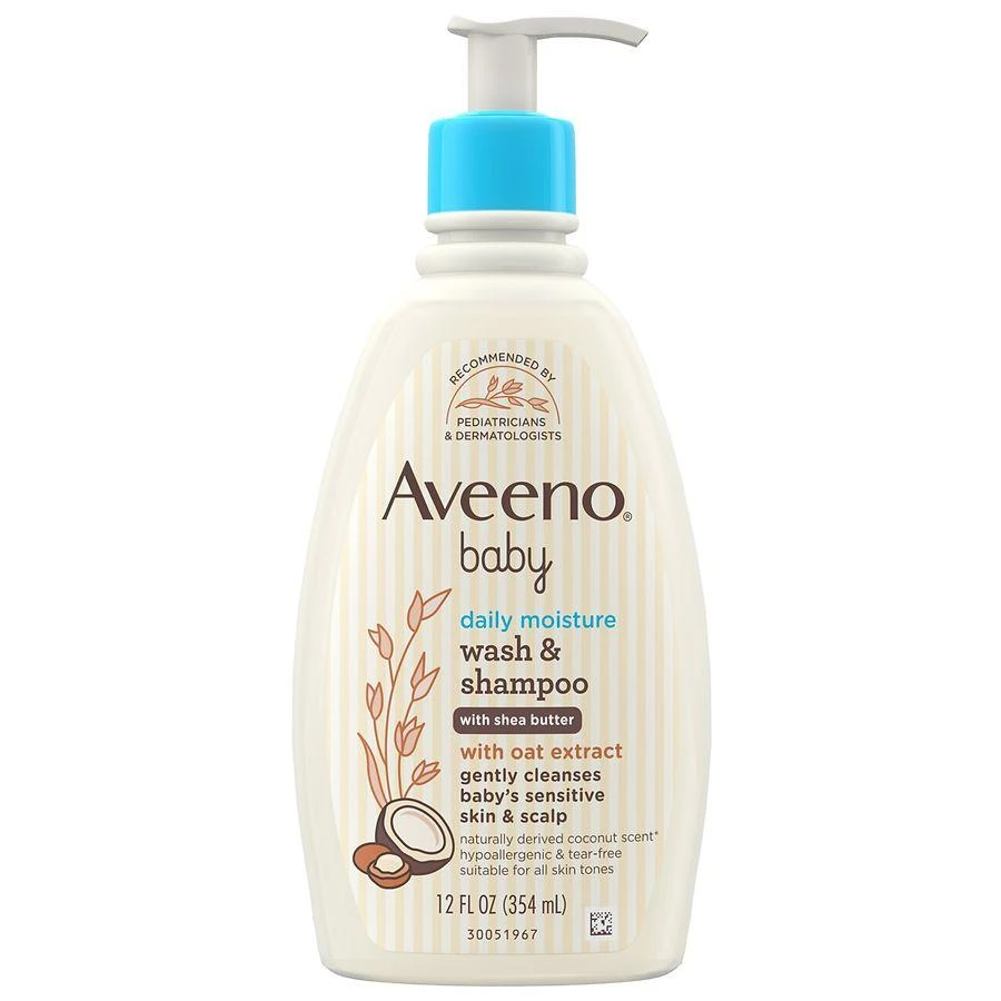 商品Aveeno|Daily Moisturizing 2-in-1 Body Wash & Shampoo Coconut,价格¥101,第1张图片