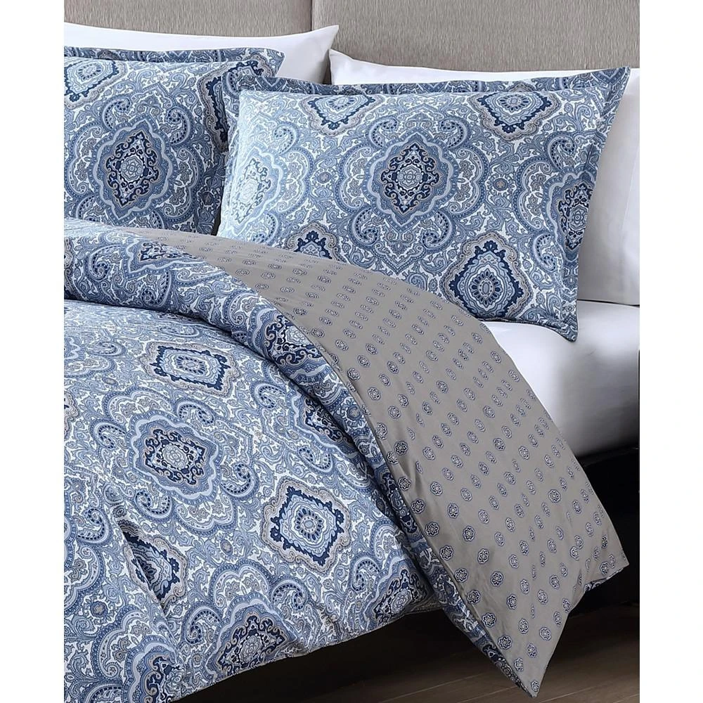 商品City Scene|Milan Cotton Reversible 3 Piece Comforter Set,价格¥1131,第3张图片详细描述