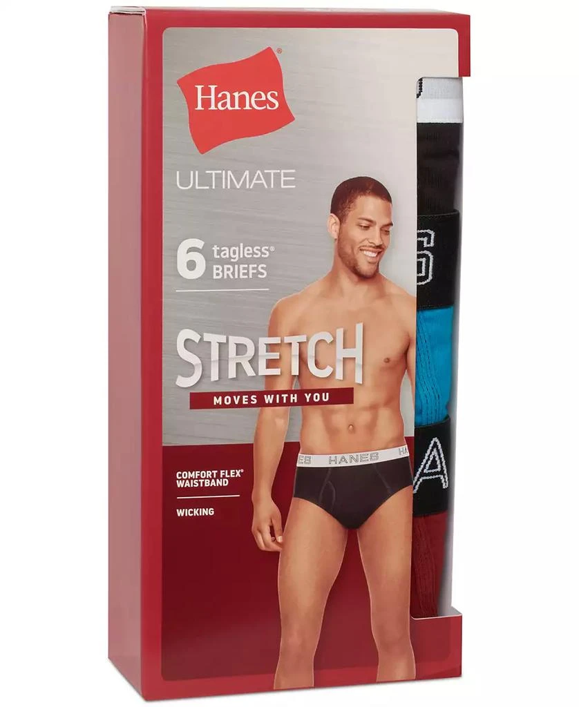 商品Hanes|Men's Men's 6-Pk. Ultimate® Stretch Briefs,价格¥202,第3张图片详细描述