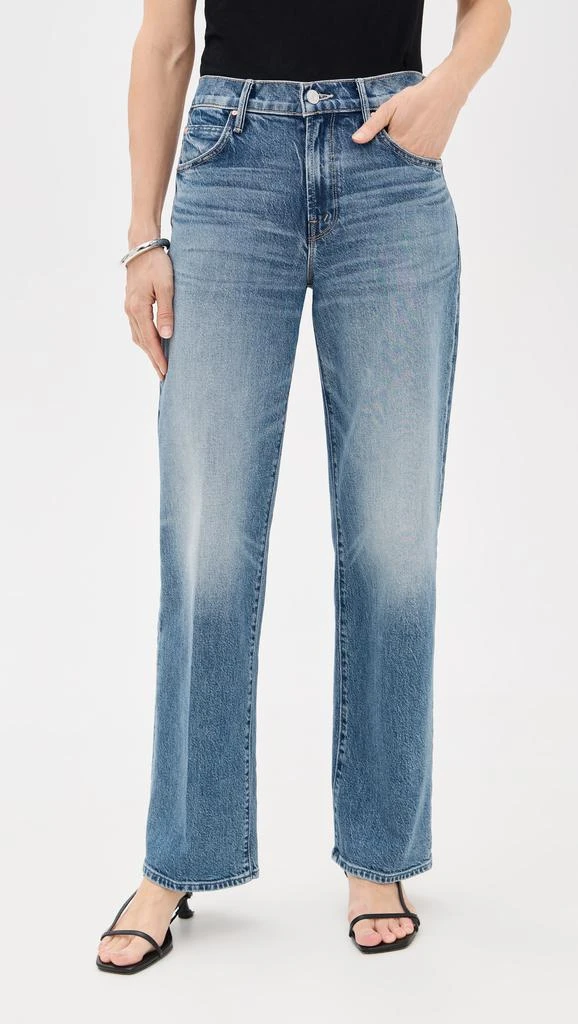 商品MOTHER|Petite Lil Mid Rise Tunnel Vision Sneak Jeans,价格¥2019,第1张图片