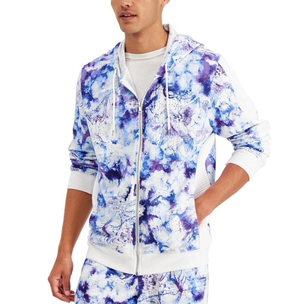 商品INC International|INC Mens Constellation Printed Comfy Zip Hoodie,价格¥117,第1张图片