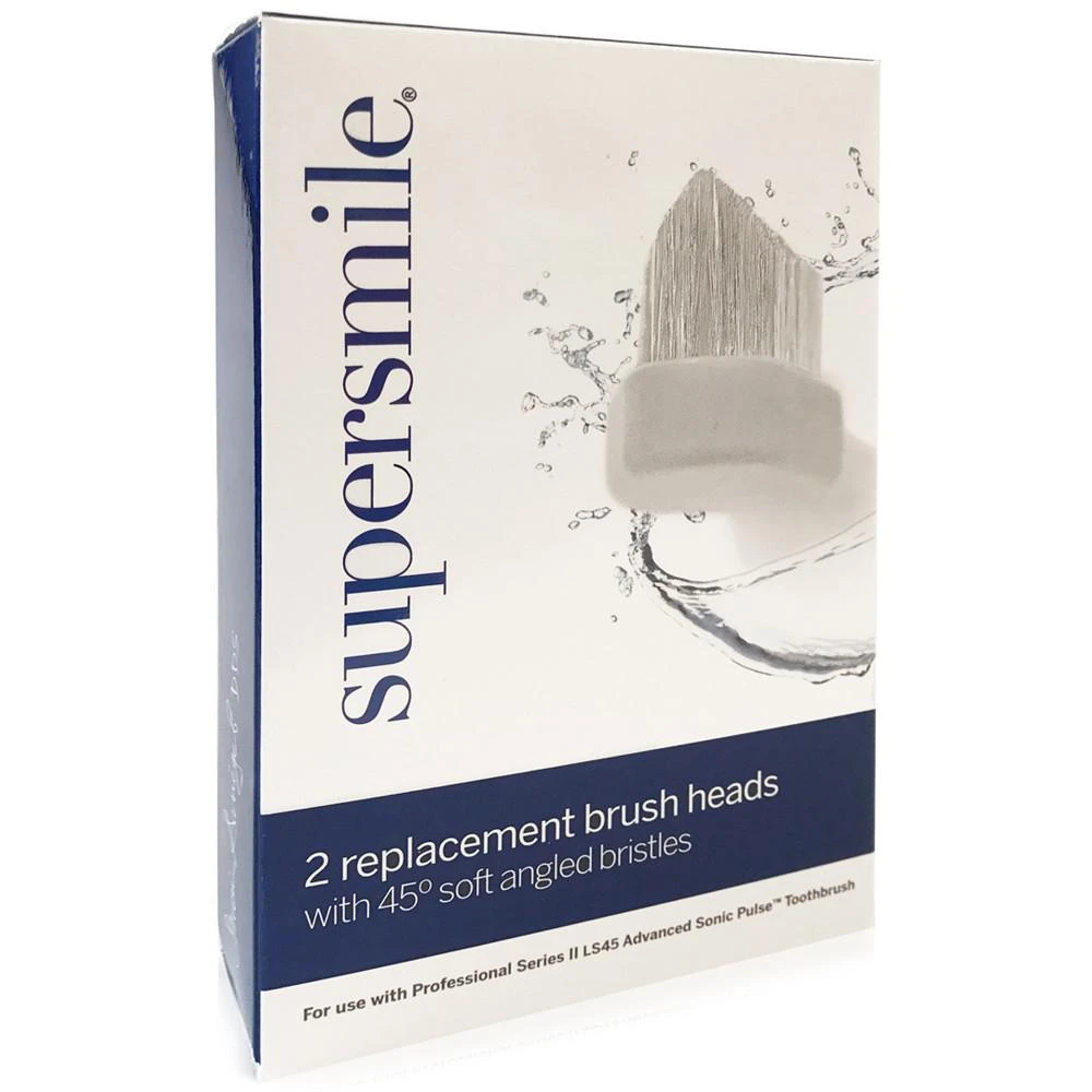 商品Supersmile|LS45 第二代专业声波电动牙刷补充刷头 (2个装),价格¥225,第1张图片