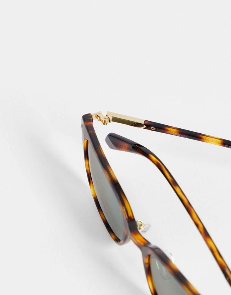 商品Polaroid|Polaroid classic retro sunglasses in havana tort,价格¥329,第3张图片详细描述