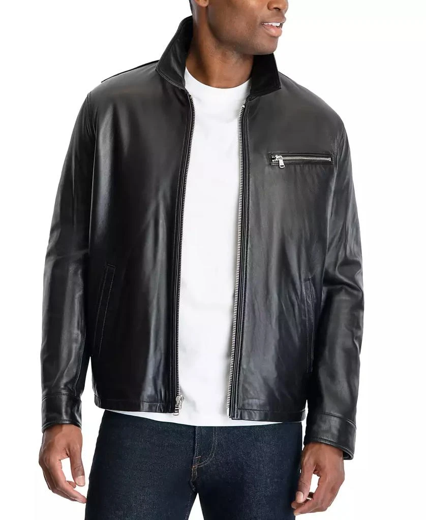 商品Michael Kors|Men's James Dean Leather Jacket, Created for Macy's,价格¥1521,第2张图片详细描述