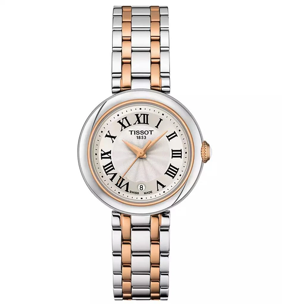 商品Tissot|Women's Swiss Bellissima Two-Tone Stainless Steel Bracelet Watch 26mm,价格¥3892,第1张图片