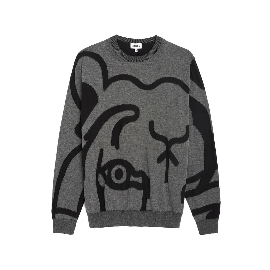 商品Kenzo|Kenzo Abstract Tiger-Print Sweatshirt,价格¥2027,第1张图片