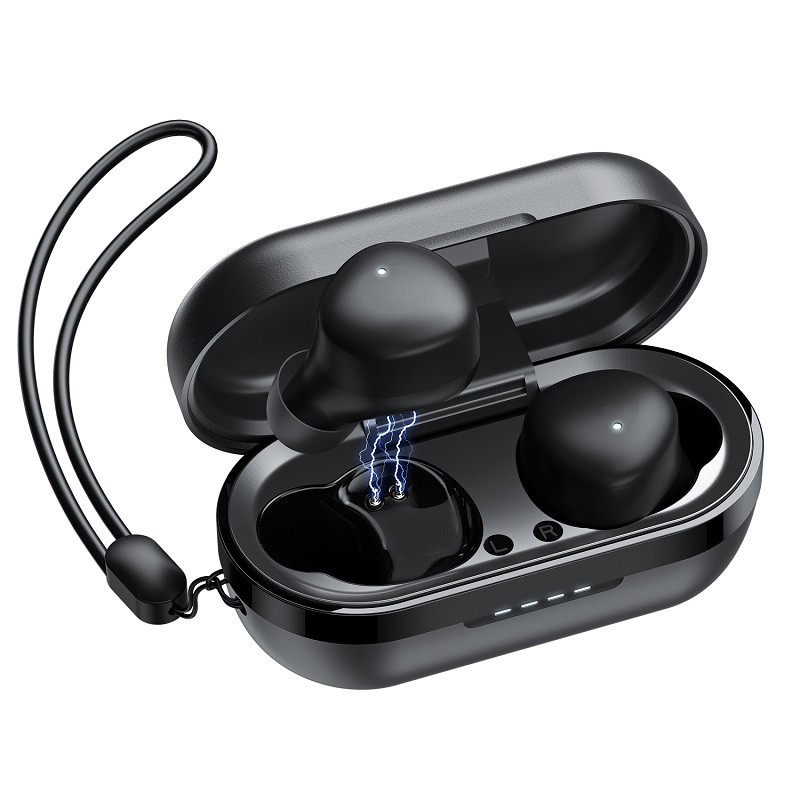 机乐堂（JOYROOM） JR-TL1 Pro TWS蓝牙耳机可无线充电蓝牙5.1小巧便携手机通用 黑色商品第1张图片规格展示