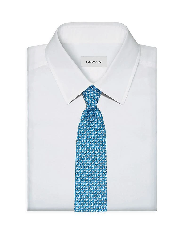 商品Salvatore Ferragamo|Alda Animal-Print Silk Tie,价格¥1771,第2张图片详细描述