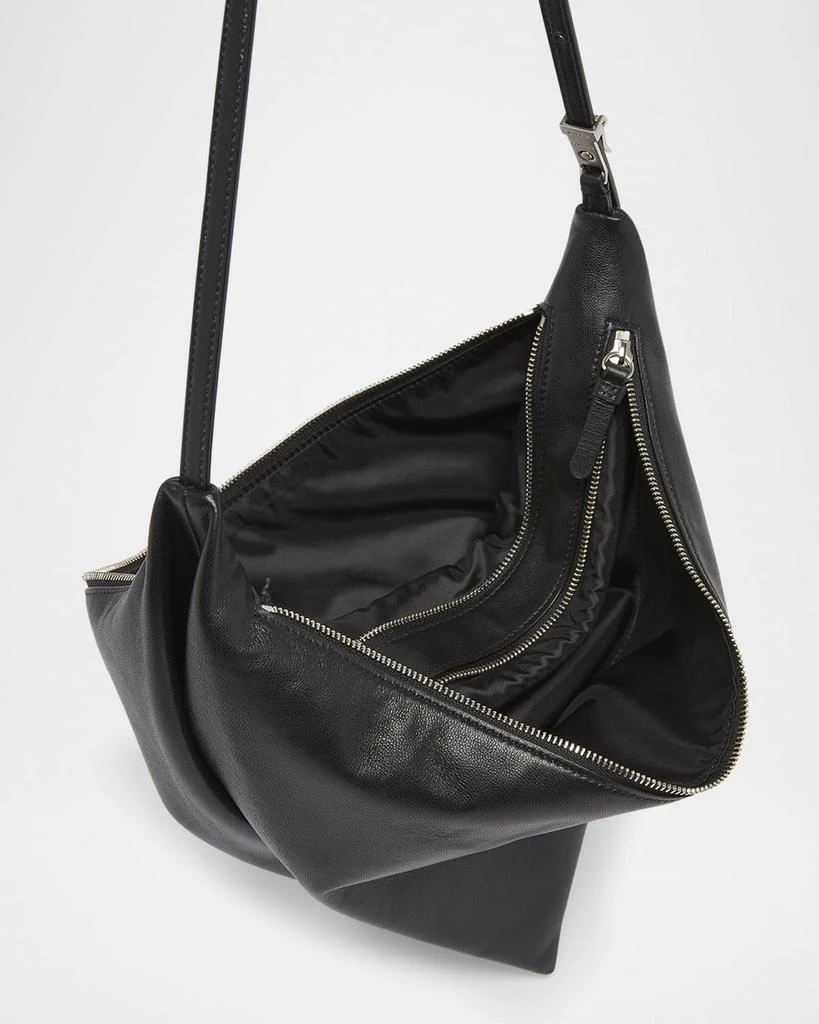 商品Proenza Schouler|Tetra Double-Zip Napa Leather Shoulder Bag,价格¥10073,第4张图片详细描述